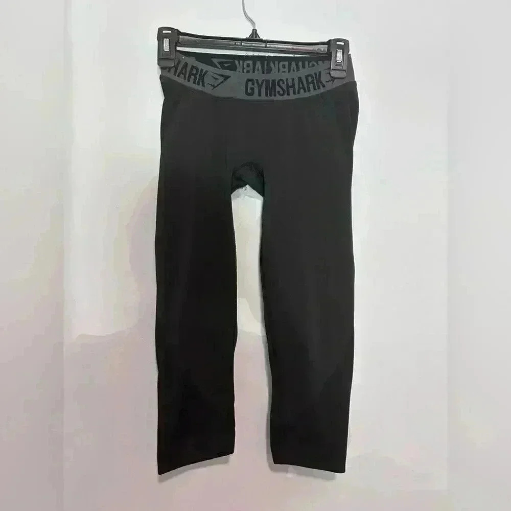 Gymshark Leggings Womens  Black Compression Activewear Gym sz S